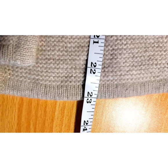 Fenn Wright Manson Cardigan S Knit Lambs Wool Angora Blend Boho Breathable Tan - Picture 8 of 9